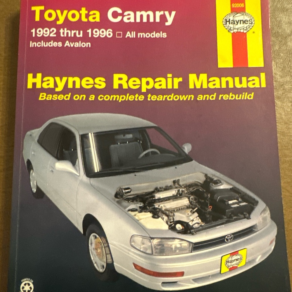 Haynes Repair Manual Toyota Camry